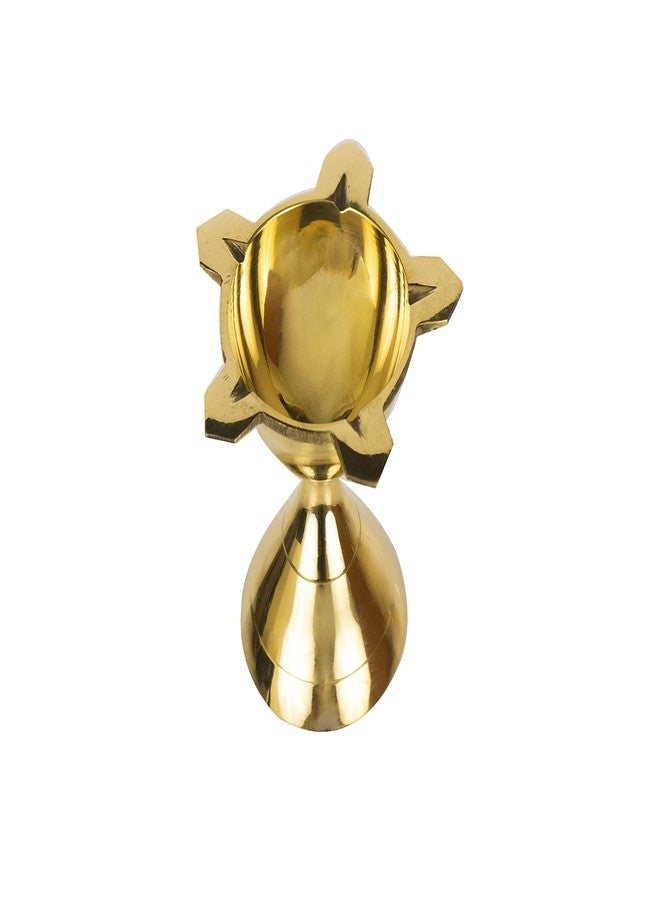 Spillbox مصباح زيتي تقليدي من النحاس الأصفر من Spillbox للطقوس الدينية | زينة وهدايا للطقوس الدينية المنزلية | FSDL-S- (6) - Image 2